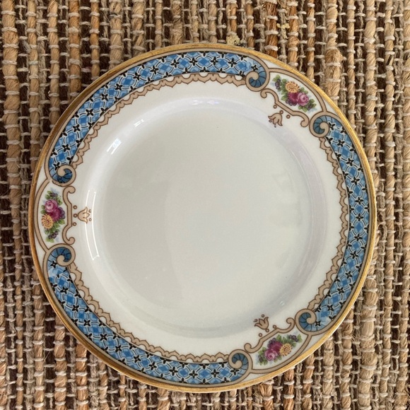 Blue Floral Crown Imperial Czecho-Siowakia Lauriston 6 piece place setting - Picture 7 of 12